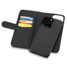 Etui z portfelem 2 w 1 do iPhone'a 16 Pro Max - Czarne