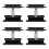 4Pièces Support De Rotatif En Fer Noir Pour Voitures Rc 7