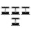 4Pièces Support De Rotatif En Fer Noir Pour Voitures Rc 10