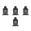 4Pcs Auto Reset Electronic Targets for Shooting Training Kids & Adults 6