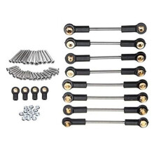 Metallchassis-AufhäNgungsverbindungs-Spurstangensatz für WPL C14 C24 C24-1 1/16 RC Car Upgrade Parts ZubehöR