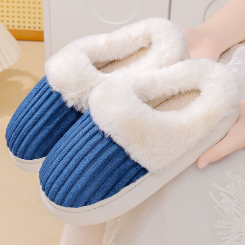 Παντόφλες για γυναίκες, μαλακές, ζεστές, slip-on, παπούτσια σπιτιού, βελούδινες 2