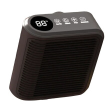 Fan Heater Multifunctional Wall Mounted Heater Wall Socket Small Space Heater Household Fan Heater Black EU Plug