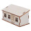 4Pièces Kit Miniature En Bois Beige Pour DIY 3