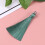 20Pièces Accessoires Boucles Tassel Vert Légers Pour DIY 4