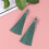20Pièces Accessoires Boucles Tassel Vert Légers Pour DIY 5