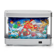LED Fish Tank Night Light Aquarium Decor Christmas Theme Decorative Table Lamp for Home, Office, Bedroom UK Plug