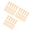 150Pièces Petits Pions Bois Beige Champignon Accessoires Créatifs DIY 3