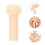 150Pièces Petits Pions Bois Beige Champignon Accessoires Créatifs DIY 10