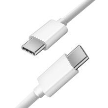 Kabel szybkiego ładowania USB-C na USB-C 60W, 3A, 1m USB-C PD - Biały