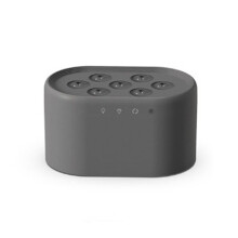Diffuseur de Flamme avec Éclairage Dynamique, Contrôle Intelligent, Humidificateur à 7 Trous pour Bureau et Chambre à Coucher, Gris