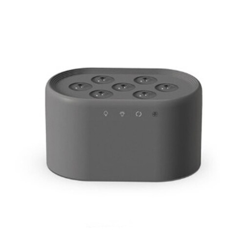 Flame Diffuser with Dynamic Lighting Intelligent Control 7-Hole Streamer Humidifier for Desktop Bedroom Gray