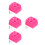 4Pièces Freins Roller Rose En Caoutchouc Durable Pour Enfants 7