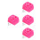 4Pièces Freins Roller Rose En Caoutchouc Durable Pour Enfants 10