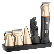 Men'S 5-in-1 Electric Shaver Waterproof Electric Shaver for Nose Body, Face & Mustache, Cordless Hair Clippers Shavers