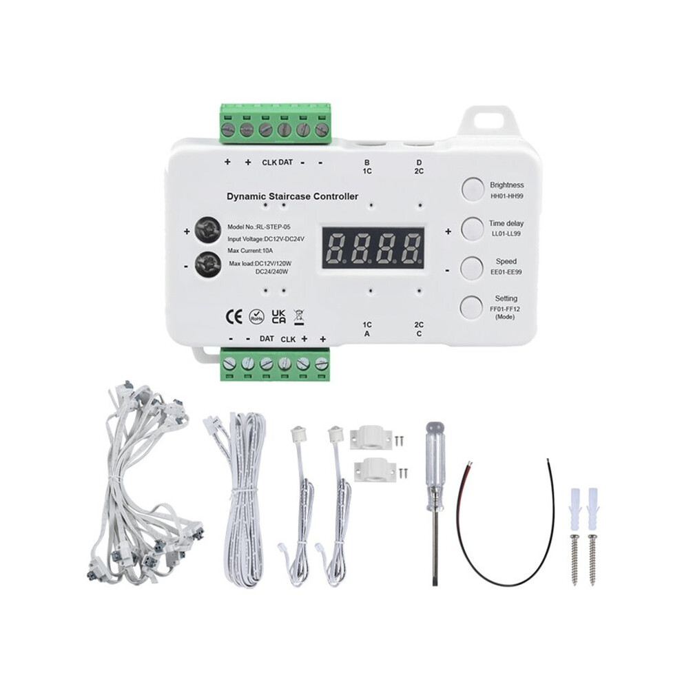 Induction Controller Automatic Staircase Light Step Lighting Controller Brightness Adjustable No Wiring Required 6132286760072