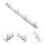 15Pièces Flexible Métal Argenté 4 Trous Pour Documents École 11