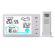Termometro Interno Ed Esterno Igrometro Stazione Meteorologica Wireless Previsioni Meteo per La Casa Orologio Stazioni Meteorologiche