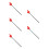 5Pièces Pointeurs Doigts Rouges ABS Pour Lecture Cours Interactifs 4