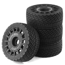 4 Piezas 100 mm 1/7 1/8 RC Rally Off-Road Buggy Neumáticos Rueda 17 mm Hex para ARRMA para /Redcat/Losi/ HPI/HSP RC Car,B