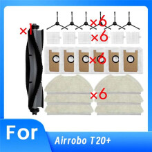 Main Side Brush Mop Filter Dust Bags for AIRROBO T20+ Vacuum Cleaner Accessories Ultra Durable Accessories