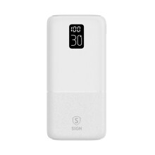 Powerbank 30.000 mAh USB-C e USB-A - Bianco