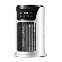 Portable Air Conditioner Fan Air Cooler 6 Speed Desk Air Cooling Fan 7 Colors LED Light with Timing Function
