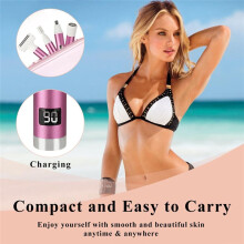 Wet and Dry Cordless Electric Shaver LED Display Facial Hair Remover Smooth and Gentle Bikini Trimmer for Face and Body