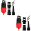 2Sets Luftventil Adapter Fahrrad Pump Connector Vielseitig Bunt 6