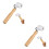 2Pièces Rouleau À Joint Papier Peint Bois Pom Marron Durable 7
