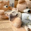 Teddy Bear Dog Bed Brown Medium with Removable Cover 7
