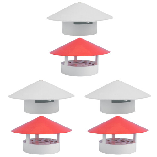 3Pcs Assorted Chimney Cover Weatherproof Rainproof Windproof Accessory 2
