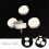 100 embouts de boucles d'oreilles en mousse blanche, forme de disque 4