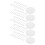 10Sets Kunststoff Farbdisplay Runde Form Transparent Salonbedarf 3