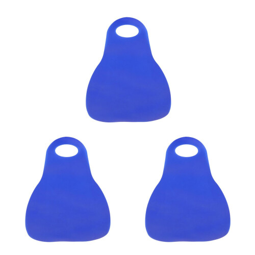3Pcs Lightweight Foldable Blue Plastic Sleds for Snow, Grass, and Sand 2