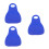 3Pcs Lightweight Foldable Blue Plastic Sleds for Snow, Grass, and Sand 5