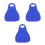 3Pcs Lightweight Foldable Blue Plastic Sleds for Snow, Grass, and Sand 6