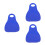 3Pcs Lightweight Foldable Blue Plastic Sleds for Snow, Grass, and Sand 9