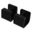 3Sets Acrylic Hockey Stick Wall Mount Rack Space-Saving Holder Black 2