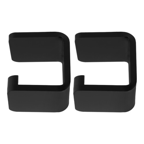 3Sets Acrylic Hockey Stick Wall Mount Rack Space-Saving Holder Black 2