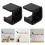 3Sets Acrylic Hockey Stick Wall Mount Rack Space-Saving Holder Black 11
