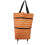 1Pcs Trolley Bags with Wheels for Travel and Shopping Trips Orange Dot Rectangular Shape 4
