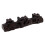 2Pcs Coffee Wooden Desktop Flute Storage Display Stands 2