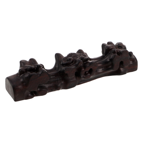 2Pcs Coffee Wooden Desktop Flute Storage Display Stands 1