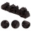 2Pcs Coffee Wooden Desktop Flute Storage Display Stands 11