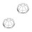 2Pcs Silver Metal Fire Sprinkler Protector Durable Cover 10