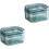 2Pcs Compact Blue Braces Storage Case Portable Retainer Organizer 5