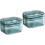2Pcs Compact Blue Braces Storage Case Portable Retainer Organizer 6
