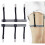 Shirthouder Nylon 1 paar Zwart/Wit 1