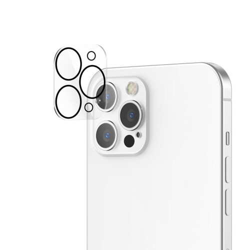 Capa de lente de vidro temperado para iPhone 12 Pro Max - Transparente